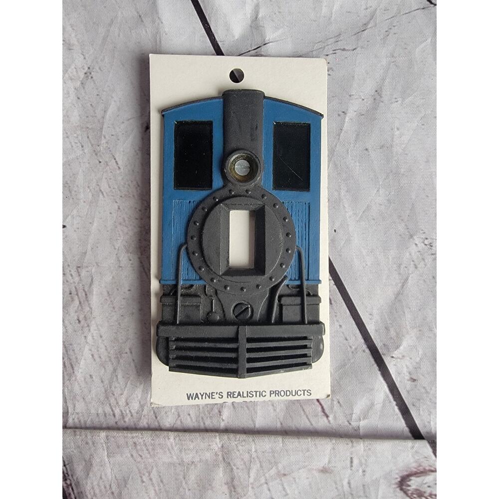 Train Engine Themed Light Switch Cover Bedroom Decor